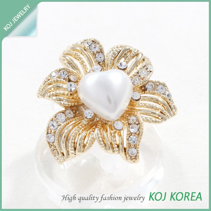 Big Flower Point Ring - Costume Jewelry